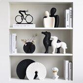 北欧现创意抽象人物雕塑公室客厅电视柜书柜酒柜软装 饰品摆件