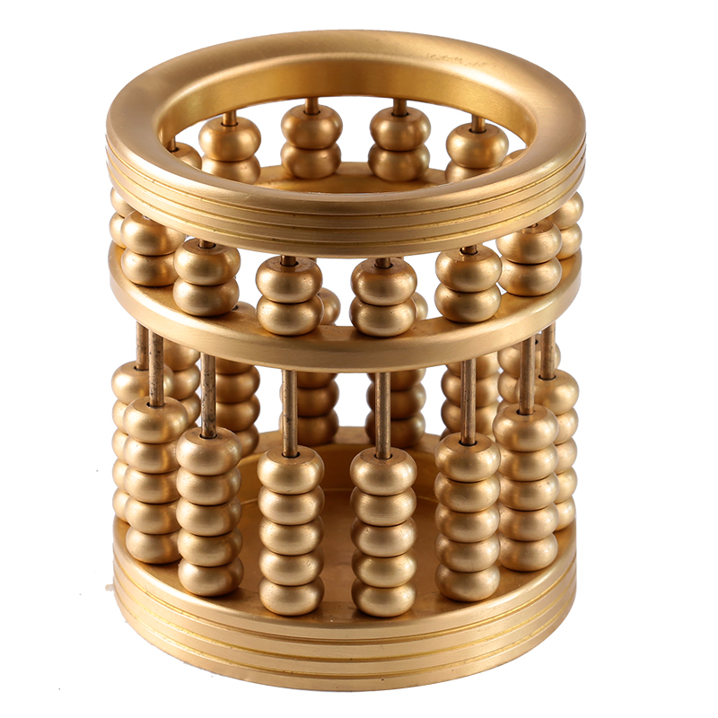 算盘笔筒摆件 珠算笔筒文房四宝办公用品年会礼品订制