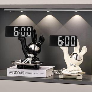 玄关放钥匙的收纳盒摆件轻奢鞋柜门口进门入户走廊锁匙客厅装饰品