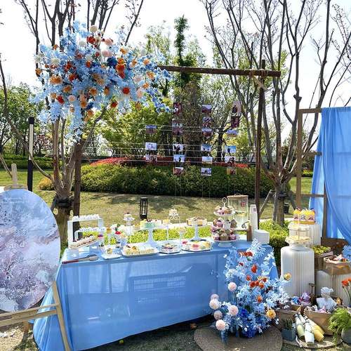 草坪森系婚庆道具幸福门拱门木桩花门树桩背景摆件婚礼布置木拱门