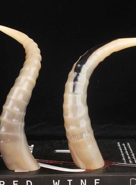 天然牛角摆件全牦牛角尖家居客厅办公桌面招财装饰创意工艺品礼物