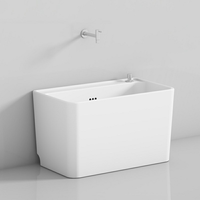 HF2X阳台洗拖把池家用卫生间大号陶瓷拖布池墩布池落地式小号槽池