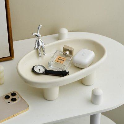 奶油置物架首饰装饰品摆件玄关进门小托盘风钥匙收纳简约桌面入户,饰品/流行首饰/时尚饰品新,摆件,淘宝优惠券,粉丝福利购,淘宝优惠卷