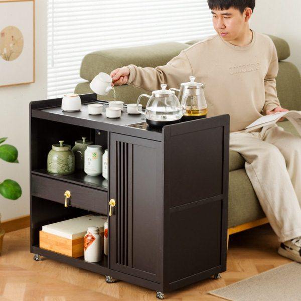 移动茶桌小茶台烧水壶一体家用茶水柜茶车阳台实木茶几煮泡茶桌子,商业/办公家具,茶台/茶桌,淘宝优惠券,粉丝福利购,淘宝优惠卷