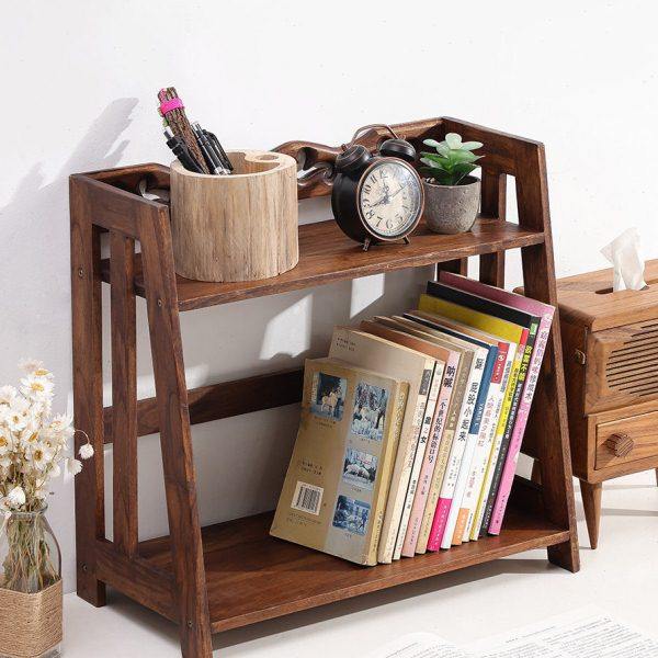 实木桌面小书架书桌简易置物架办公桌桌上小书柜多功能迷你收纳架,收纳整理,书桌收纳置物架,淘宝优惠券,粉丝福利购,淘宝优惠卷
