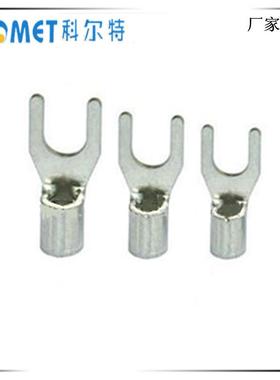 厂家直销 进口型冷压端子端头，UT裸SNB2-3 2.5-3 0.6厚铜 叉形