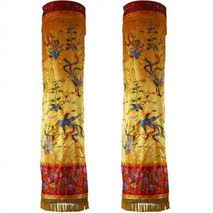 福慧佛具布艺装饰大殿内堂绣品圆幢挂幡幢幡长幡道观2米龙凤圆幢