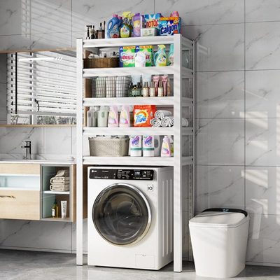 钢制置物架下空式卫生间储物架多层货架杂物收纳架家用行李箱架子