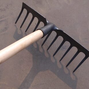 锄头园艺耙子搂农用工具种地菜松土家用耙子齿四耙子三齿耙草农具