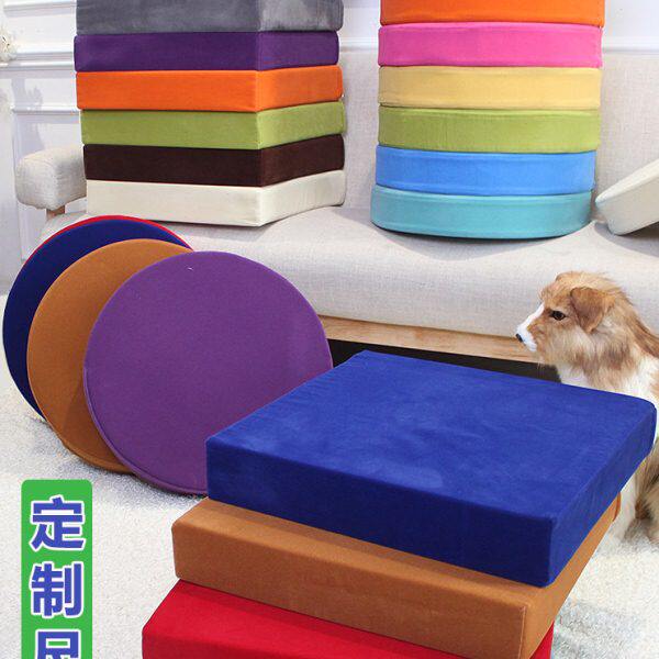 天鹅绒丝绒坐垫海绵垫子餐椅垫冬天毛绒座垫飘窗垫沙发垫保暖定做