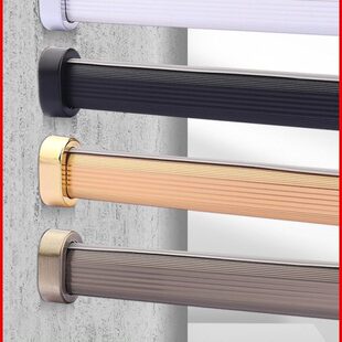 挂衣杆衣柜横杆衣橱内挂杆托柜子静音防滑转角衣通杆支架固定配件