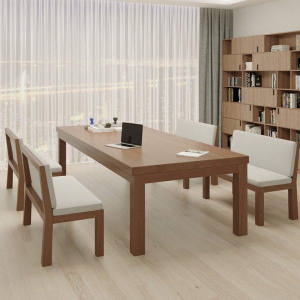 2022新款客厅大书桌休闲区茶桌椅组合多人学习桌实木长桌子工作台,住宅家具,书桌,淘宝优惠券,粉丝福利购,淘宝优惠卷