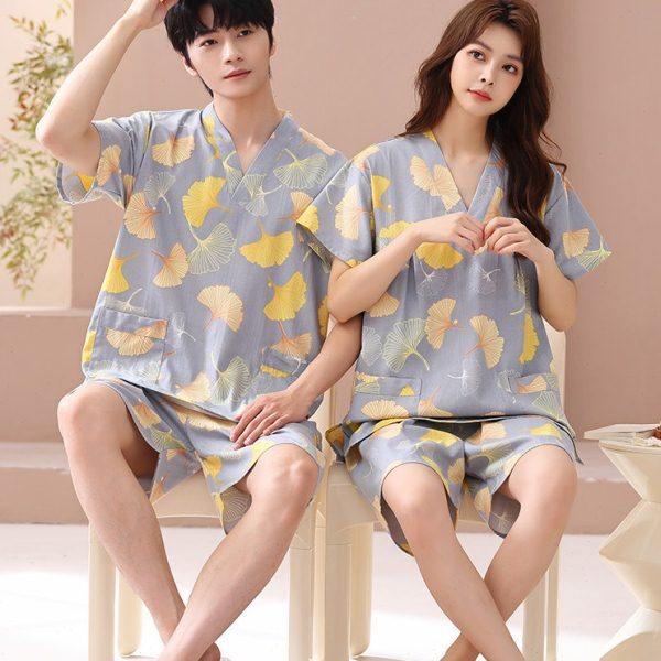 【秋韵】加厚棉麻汗蒸服女款浴服男士情侣洗浴服按摩足疗桑拿汉蒸