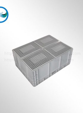 EU8633汽车零配件抗摔 EU箱欧标防油周转料箱加厚带盖储物箱