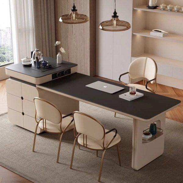 岛台加餐桌一体家用可伸缩端现简约多功能岩板茶桌餐桌椅组合,住宅家具,岛台餐桌,淘宝优惠券,粉丝福利购,淘宝优惠卷