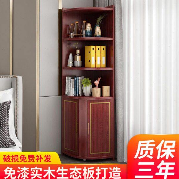 角柜墙角柜客厅卧室多功能拐角置物架储物柜欧式边柜三角形转角柜