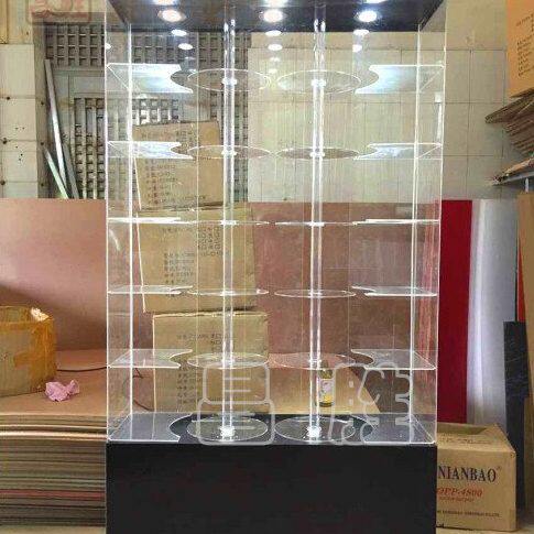 产品化妆品置物架亚克力有机玻璃展柜珠宝手机手表汽车配件储物柜