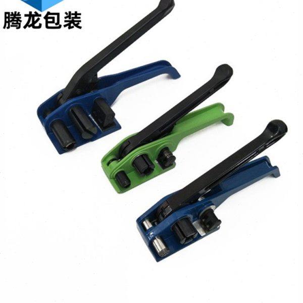 聚酯柔性纤维带打包机 13-50MM收紧器涤纶编织捆绑带捆扎机拉紧器