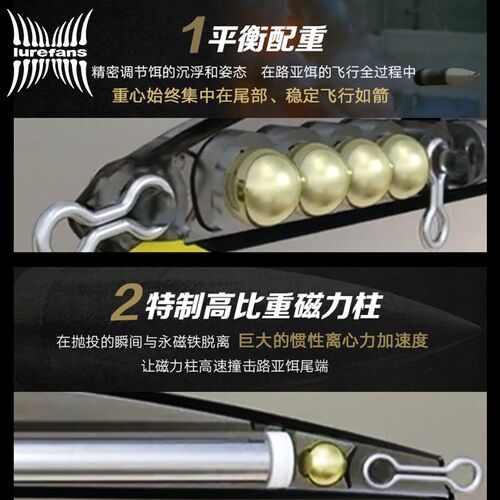 全河奔流磁暴米诺路亚饵A8S亚投大泳层翘嘴鲈鱼鳜鱼鳡鱼路远假饵