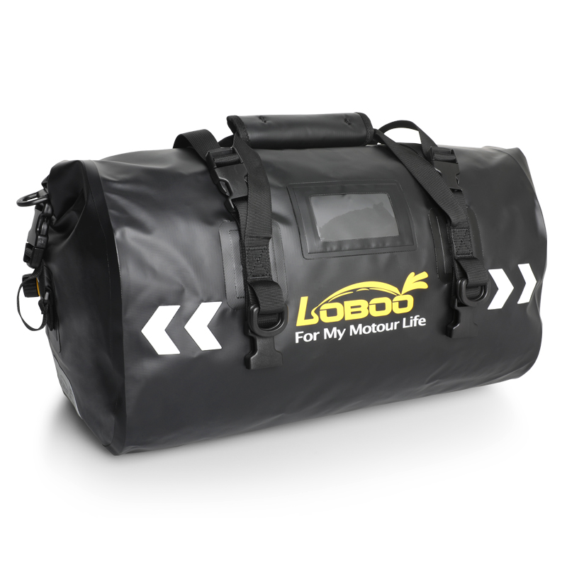 LO萝卜摩托车后座大容量防水包骑行装备机车后尾收纳摩旅驮包