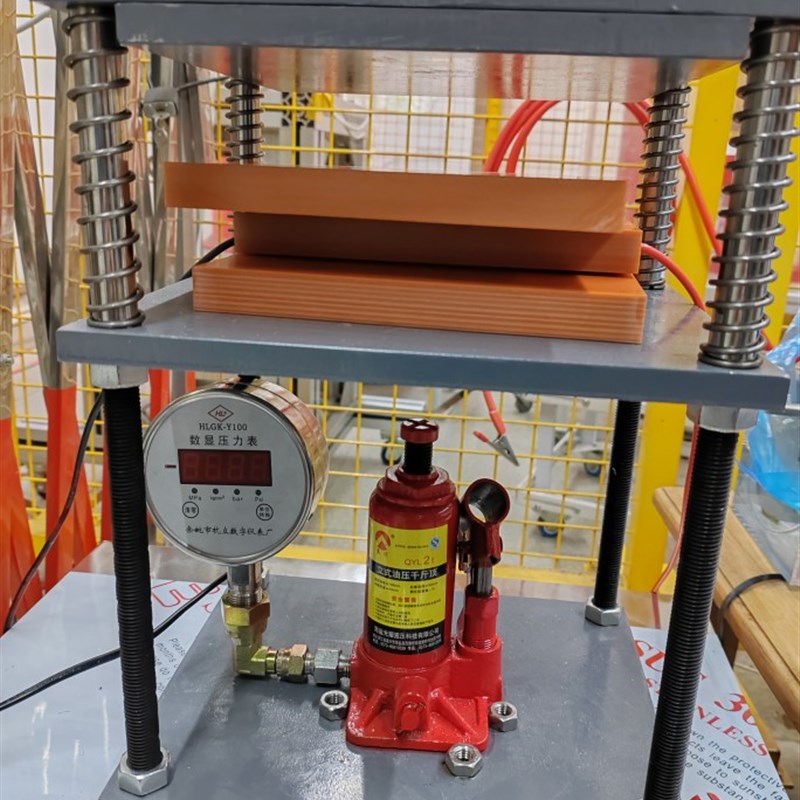 定制压力机工程实验室用带压力表千斤顶测量压力电池数显液压机器