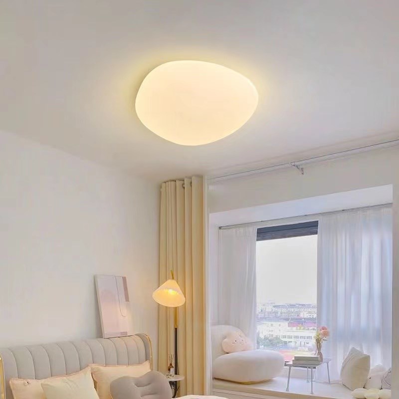 极简鹅卵石卧室灯吸顶灯北欧走廊过道灯玄关灯主卧灯书房灯