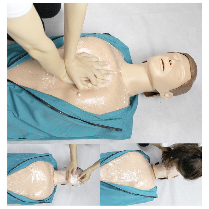 心肺复苏模拟人工呼吸全身人 急救训练医 学教学模型应急演练假人