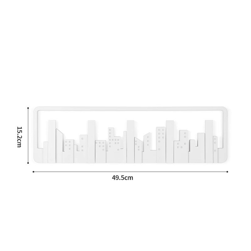 创意琴键挂钩墙上挂衣架玄关进门墙壁装饰架门后壁挂地平线衣帽钩