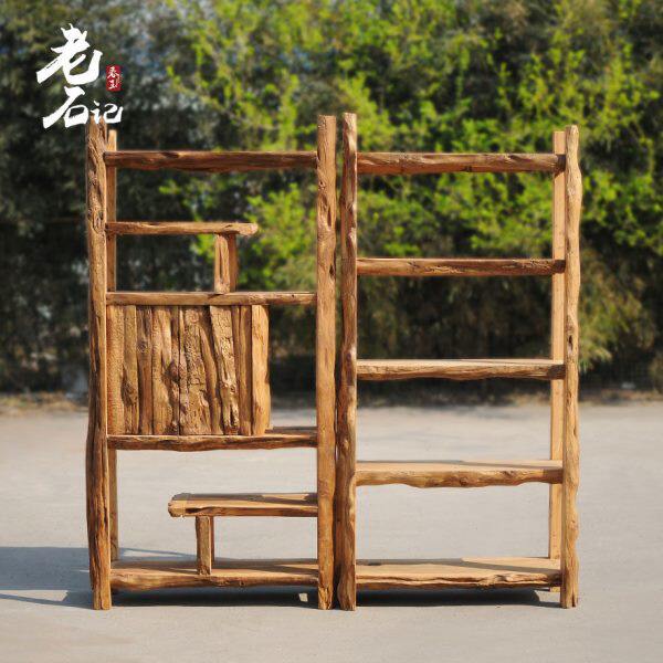 博古架实木柏木新中式仿古多宝阁新古典展示陈列架摆件隔断置物架