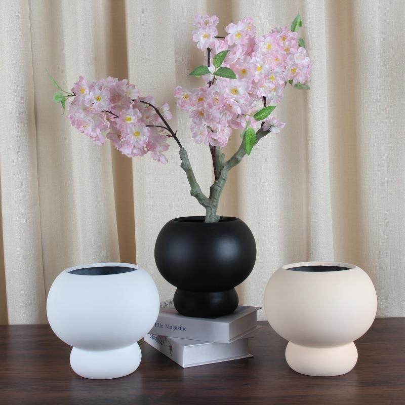 北欧宽口葫芦陶瓷花盆高颜值黑色水培花盆蝴蝶兰盆种树花盆摆件,玩具/童车/益智/积木/模型,毛绒/玩偶/公仔/布艺类玩具,淘宝优惠券,粉丝福利购,淘宝优惠卷