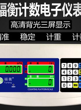 福衡电子仪表计重计数高清大屏背光显示读数清晰精准耐用
