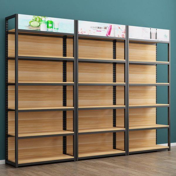 货架置物架超市多层货柜自由组合带背板铁架子多功能可拆卸展示架