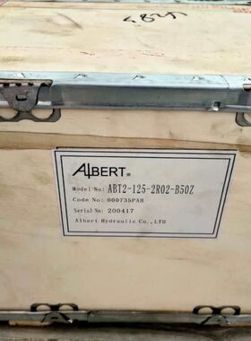 ALBERT艾伯特伺服油泵BT2-125-2R02-B50Z ABT2-100-2R02-B50Z现货