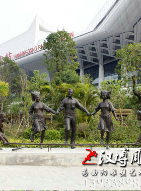 酒文化主题玻璃钢酒缸打酒买酒人物铜雕酒厂酒坊迎宾雕塑艺术品