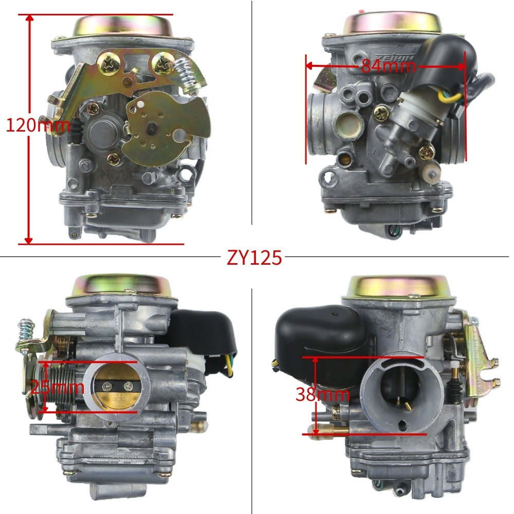化油器适用于YAMAHA ZY125讯鹰尚领悦动丽鹰125踏板车 国二 单线