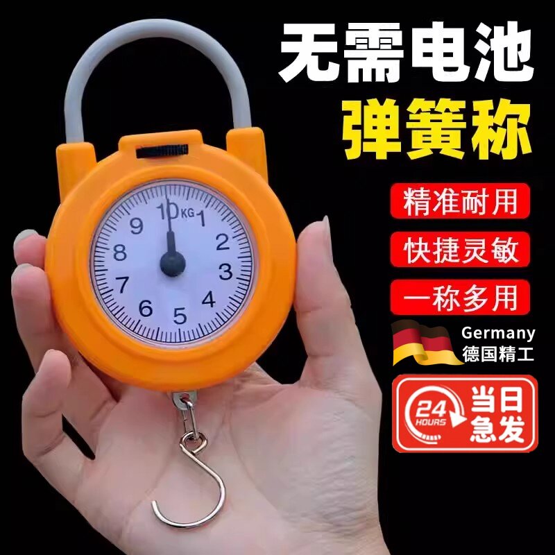 弹簧秤高精度手提称便捷式家用随身带小勾称小型手提电子称无需电