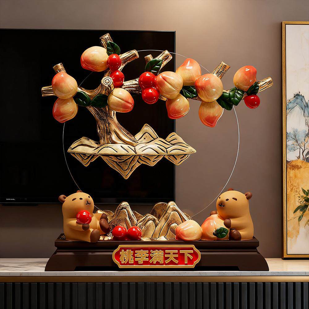 卡皮巴拉桃李满天下办公室桌面摆件轻奢高档客厅装饰品教师节礼物