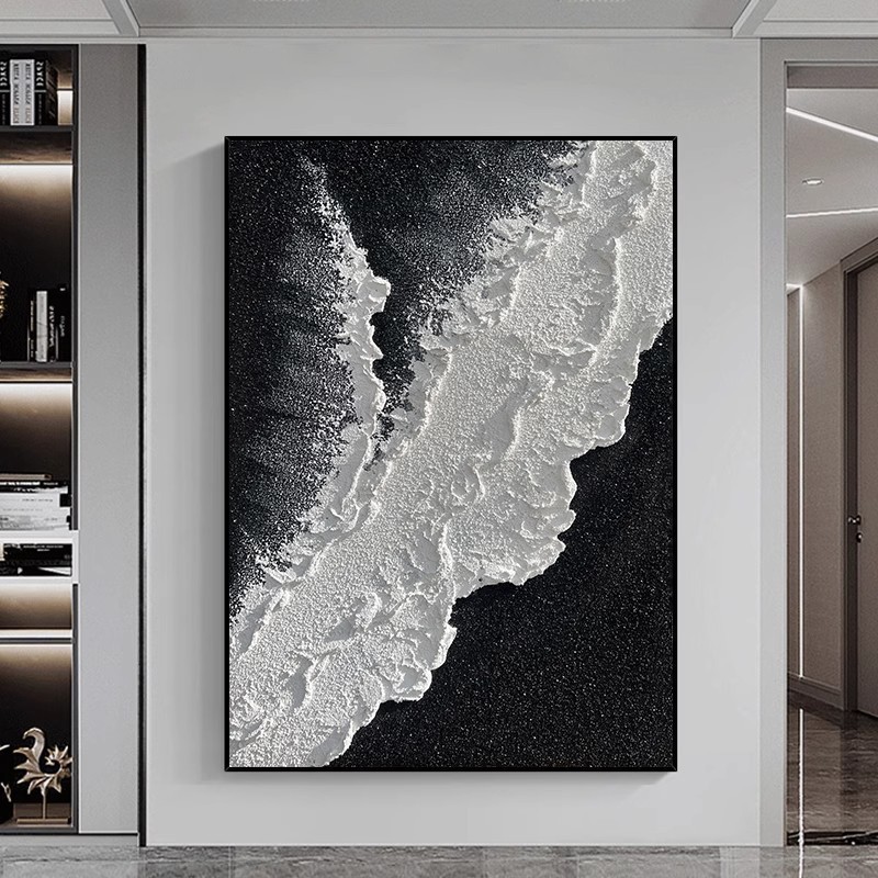 大芬油画村抽象手绘油画大幅落地客厅装饰画沙发背景墙画肌理画