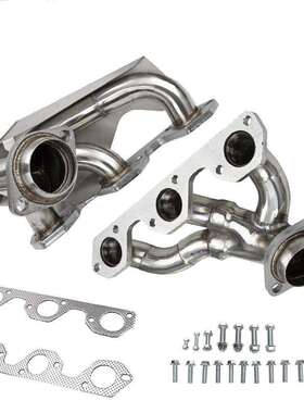 汽车改装适用2007-2011年吉普牧马人JK 3.8L V6不锈钢歧管排气头