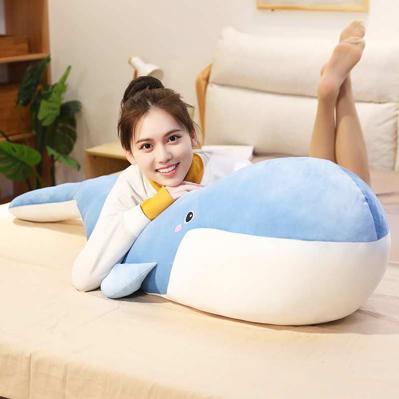 大号鲸鱼毛绒玩具男女生款陪你睡觉抱枕公仔床上布娃娃超软玩偶长