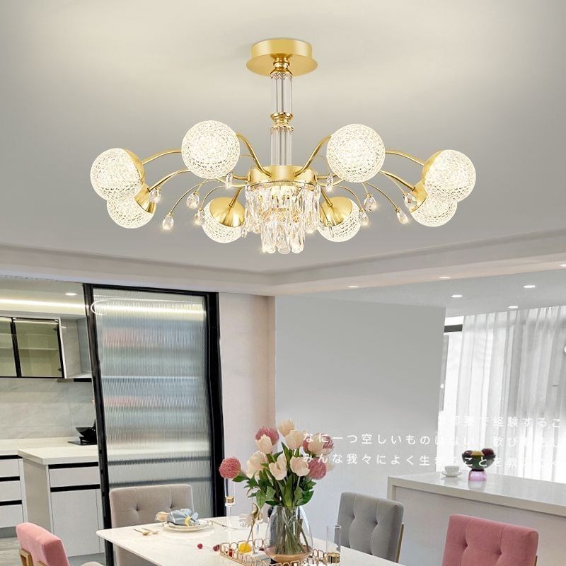 吊灯客厅灯2023年新款水晶灯简约大气北欧主卧室餐厅灯具