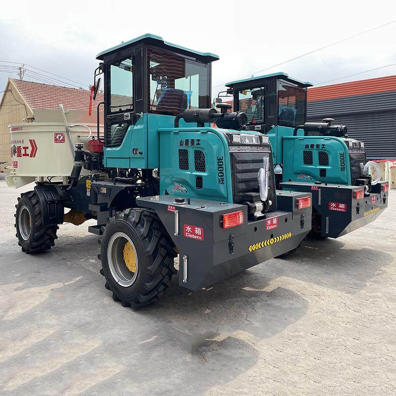 全自动混凝泥土3方移动运输多功能罐车平口自装卸混凝土搅拌车