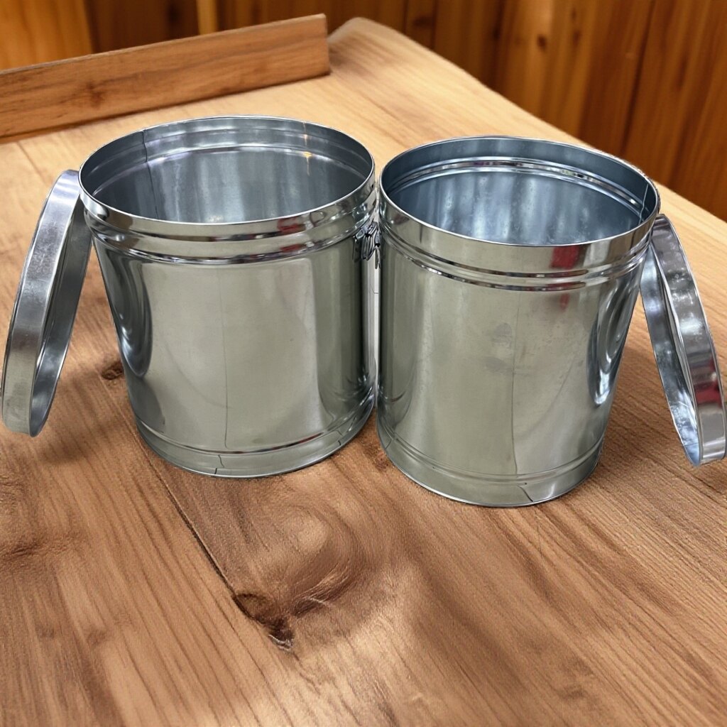 陈皮储存罐装米桶茶叶桶家用防潮防虫密封不锈镀锌陈皮陈化铁桶