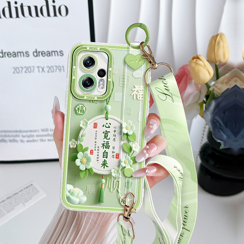 红米note11手机壳腕带支架防摔