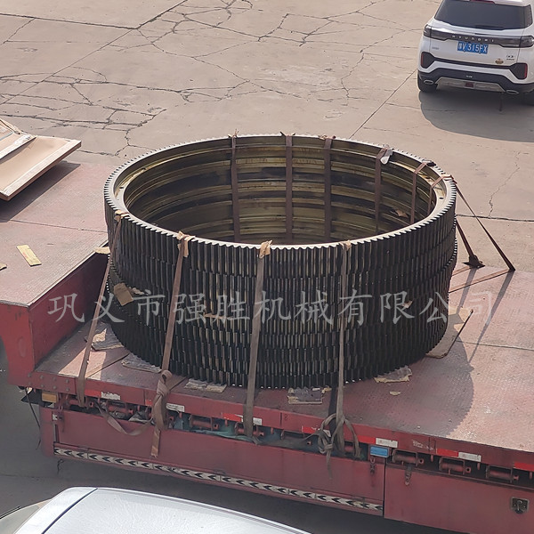 强胜长期供应多种型号烘干机配件齿轮齿圈钢圈托轮挡轮轴合