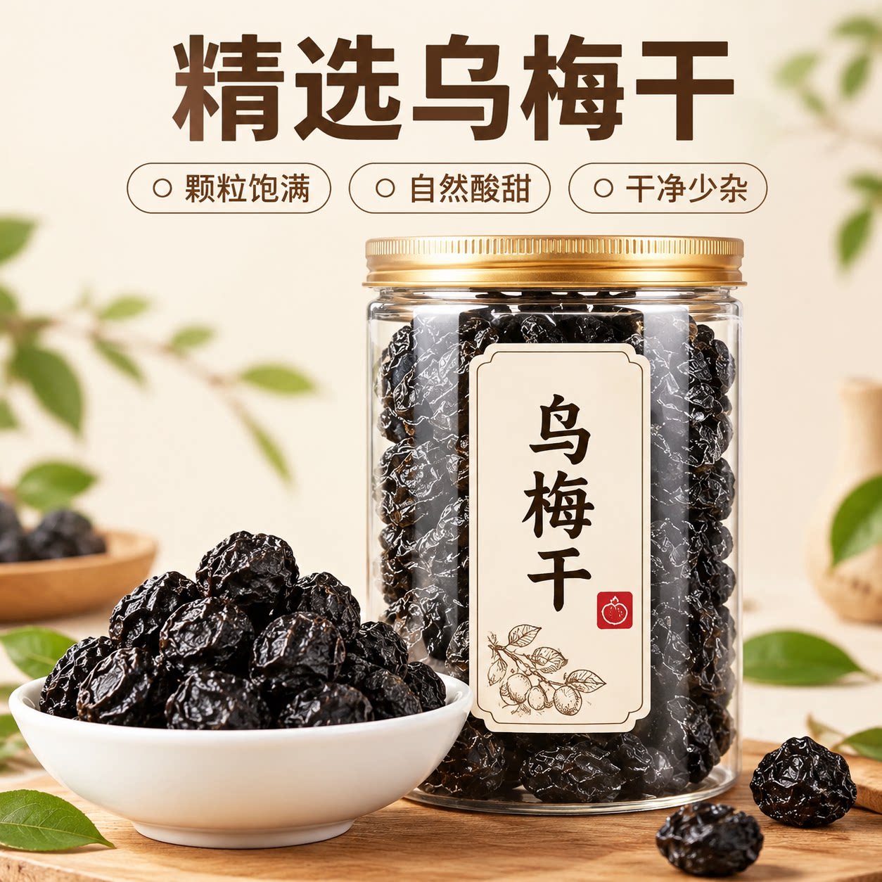 新疆特级乌梅干泡水天山非烟熏正品优质中药材品质官方正品旗舰店