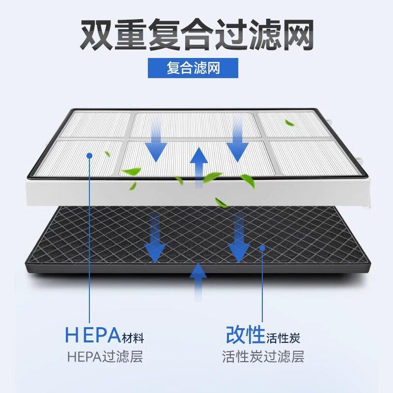 适配 空气净化器滤网逸新新款SKY滤芯高效率微粒HEPA配件