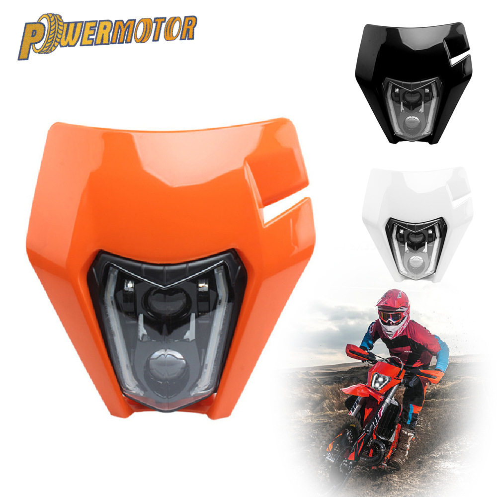 越野摩托车LED灯芯改装头灯适用于 KTM EXC SXF MX大灯越野摩托