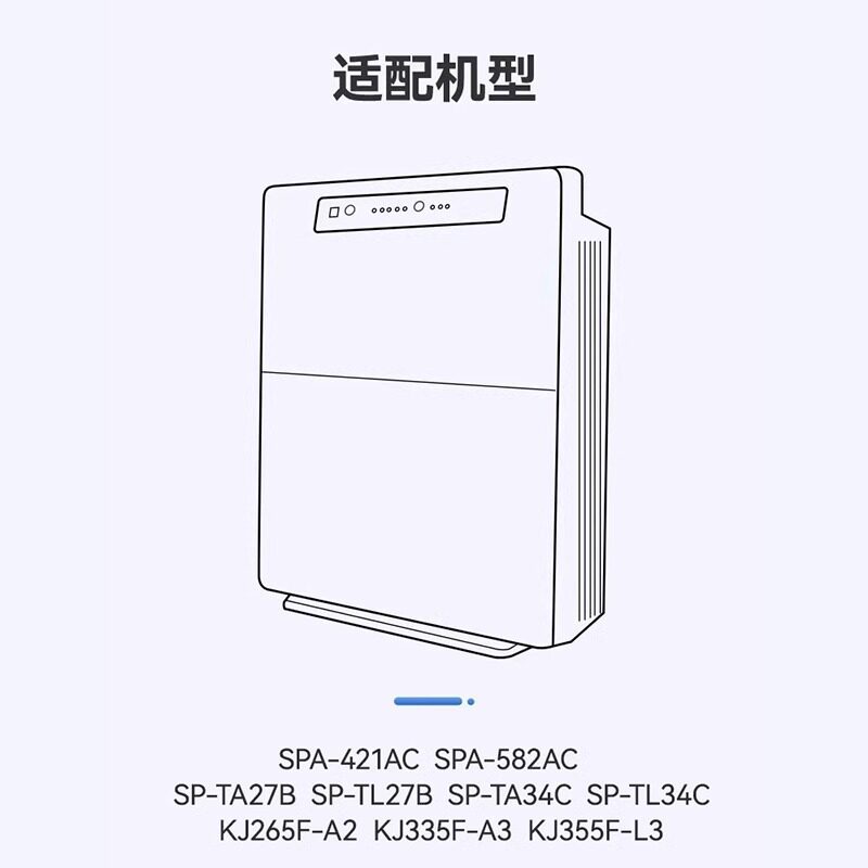 贞美适配三菱重工空气净化器SPA-421AC/582AC滤芯SP-TA/TL27B/34C