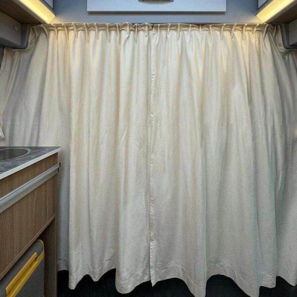 面包车商务车大通依维柯金杯海狮别克改装专用鹿皮绒隔断帘车窗帘